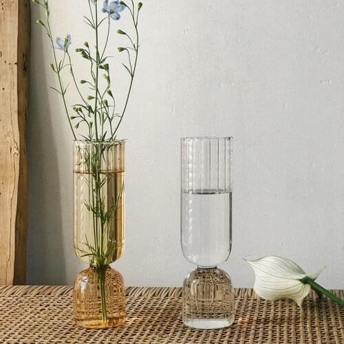 Flower Vase for Wedding Decor Centerpiece Glass Vase Planter Tabletop Terrarium Glass Containers Handmade Table Vase Mariage
