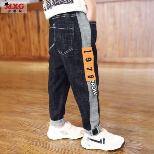 Spring Winter Kids Pants Girls Boy Jeans Thick Children Jeans for Boys Kids Baby Jeans Denim Pants Toddler Teenage Boys Clothing