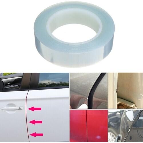 Car Sticker Protector Strip Film Transparent Nano Velcro Auto Door Edge Side Guard Anti Collision Scuff Protection Universal