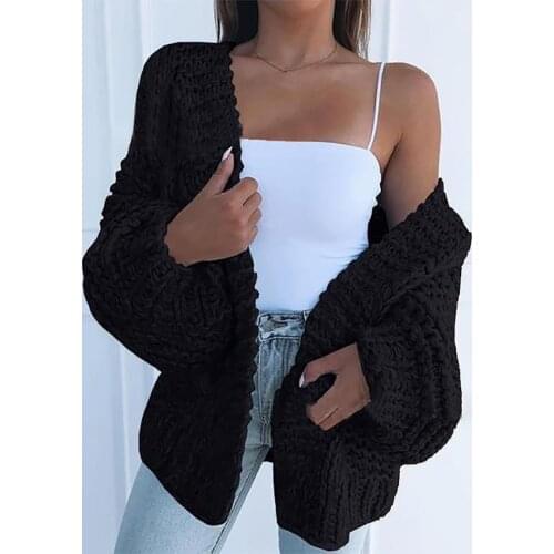 2021 Ladies Winter Sweater Loose Warm Pink Color Cardigan Casual Fashion Women Knitted Coat Woman Sweaters Jacket Plus Size 5Xl