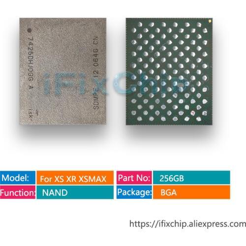 1-5pcs/lot Original 256GB For iPhone XS/XR/XS MAX 256G HDD Hard disk NAND Flash memory IC Chip