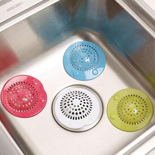 1PCS Kitchen Sink Filter Suctorial Drain Hair Filter Creative Home Bathroom Floor Drain Filter