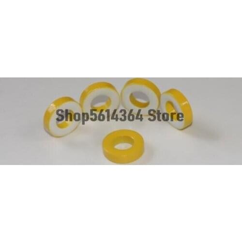 13x7x5mm Iron Core Power Inductor Ferrite Rings Toroid Yellow White EMC Filter Electronic Circuit Appliance Phone TV 10pcs