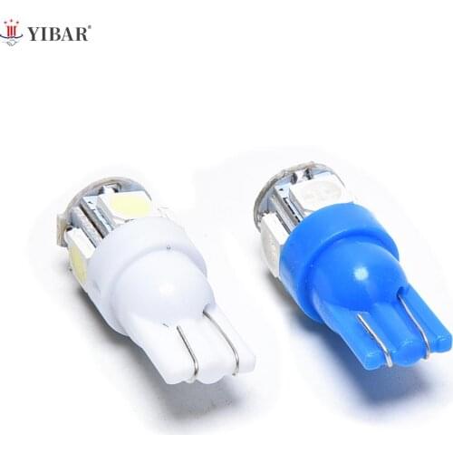 2Pcs/Set DC 12V Blue 5 LED Car License Plate Light Lamp Bulbs Number Plate Light For Motorcycle Boats