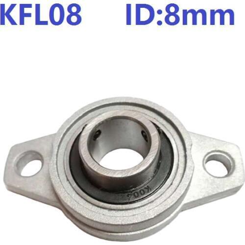 200pcs/lot Wholesale KFL08 8mm Bore Diameter FL08 Zinc Alloy Bearing Units Flange Pillow Block Bearing Bracket 8 mm CNC