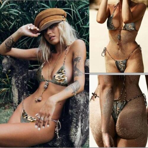 2020 Sexy Women Low-waisted Bikini Swimsuit Swimwear Female Push-up Thong Brazilian Biquini Bikini Set Bathing Suit Bather