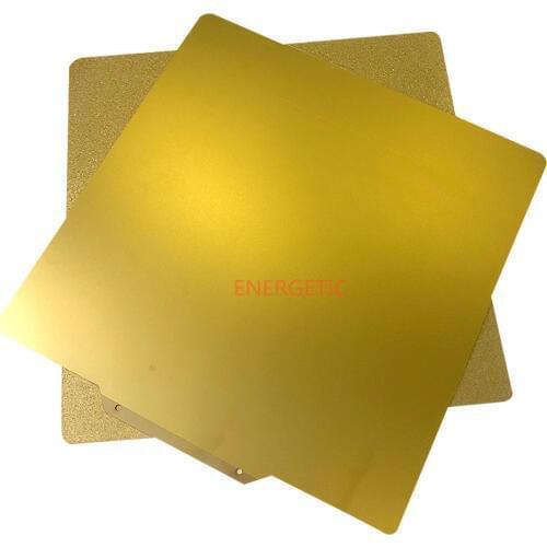 ENERGETIC 220x220mm Double Sided Textured and Smooth PEI Powder Coated Spring Steel Sheet Flexible Build Plate for Anet A8 parts