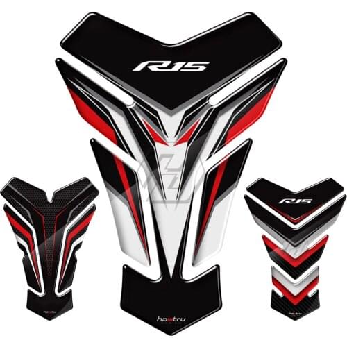 3D Resin Motorcycle Tank Pad Protector Sticker Case for Yamaha YZF-R15 R15 Models