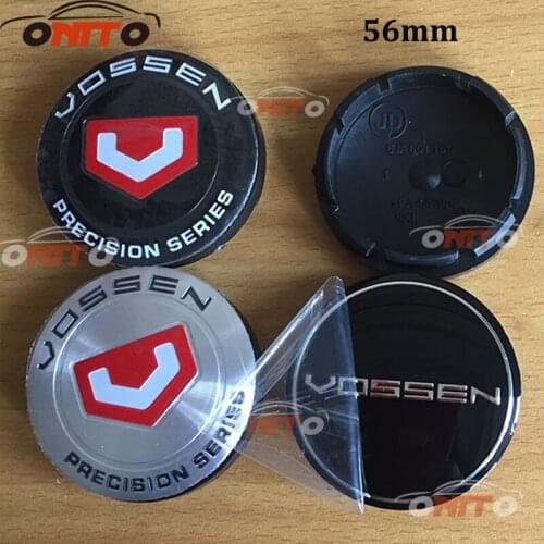 Hot 20pcs/lot Car emblem logo badge Car Covers for vossen logo 56MM 2.20inch ABS Auto wheel hub center caps Car Accessories
