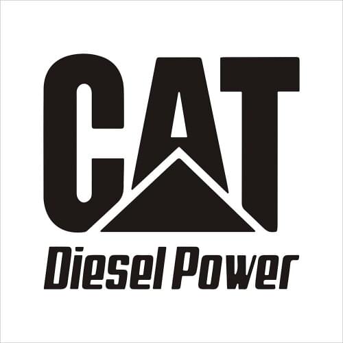 Dawasaru Cat Diesel Power Car Stickers Waterproof Decals Suitcase Truck Motorcycle Auto Decoration Accessories PVC,15cm*13cm