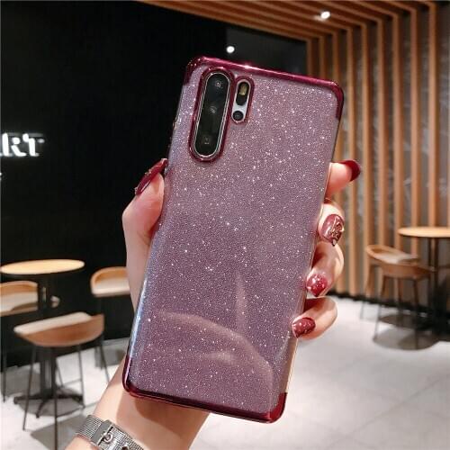 Glitter Sparkling Soft Case Voor Huawei Honor Nova5i 8X 9X Y7 2017 Funda Cover Honor 7A Pro Y6 Mate10 PRO Psmart Z Smart Coque