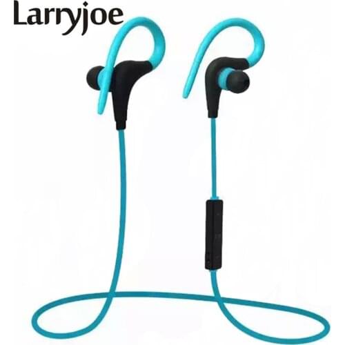 Larryjoe Stereo Ear Hook Bluetooth-adapter Earphone Wireless Sport Headphone Headsets With Micphone Handsfree for iPhone Samsung
