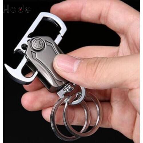 Keychain pendant with knife Fingertip gyro keychain Bottle opener keychain