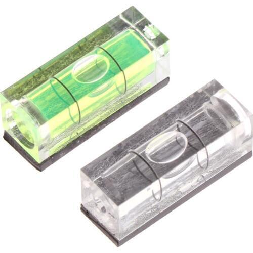 Mini Spirit Bubble Level Picture Hanging Measuring Tools with Magnetic Stripe 29x11x10mm