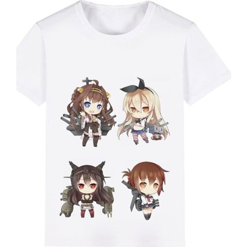 Kantai Collection Cosplay Costume Adult Kids Child Short Sleeve T-shirt T shirt