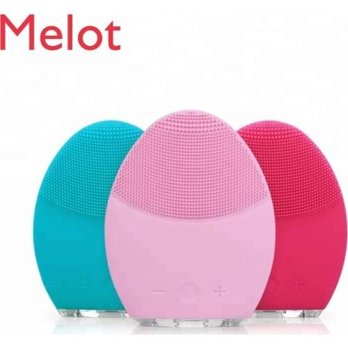 Beauty Products For women Approval Silicone Vibration Face cleansing Facial Massager Brush For all Kinds Skin