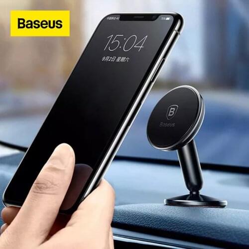 Baseus Magnetic Car Phone Holder Universal Phone Stand Mount Car Holder Dashboard Mobile Phone Stand For iPhone X 8 Xiaomi Mix2