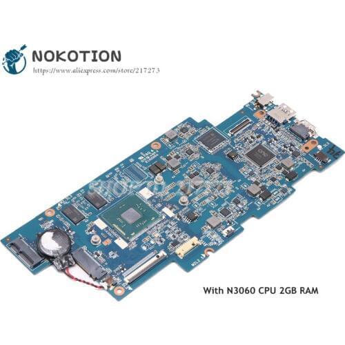 NOKOTION For Lenovo ideaPad 100S-14IBR Laptop Motherboard Celeron N3060 CPU 2GB RAM 5B20L12444 P/N: 431202029010