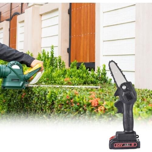 Mini Chainsaw 4 Inch Cordless Power Chain Saws Electric Saw Adjustable Universal Chain Saw Part Angle Grinder Into Chain Saw