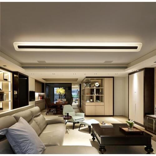 Minimalism Rectangle modern led ceiling lights for living room bedroom White kitchen ceiling lamp lamparas de techo fixtures