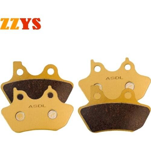 Motorcycle Front Rear Brake Pads For HARLEY DAVIDSON FXST FXSTi FXSTB FXSTBi Night Train Softail FLSTF FLSTFi Fat Boy 03-11 07