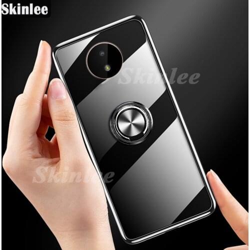 Skinlee For Nokia C20 Case Official Original Shockproof With Ring Holder Soft Clear Cover For Nokia C10