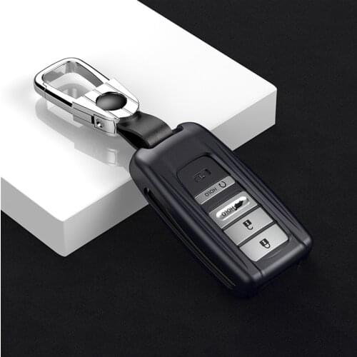 Alloy key fob cover case skin protect holder cap set for ACURA ILX TLX RLX RDX MDX TSX 2009-2015 remote keyless accessories