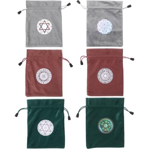 New Velvet Tarots Storage Bag Mystical Divination Rune Cards Bag Board Game Dice Bag
