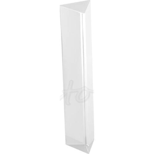 Optical 6\" 15cm Glass Triple Triangular Prism Physics Teaching Light Spectrum 62KD