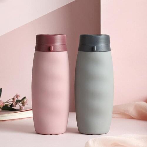 600ML Portable Food Grade Portable Collapsible Silicone Water Bottle Free Folding Cup Sports Folding Cup Outdoor Home Tools