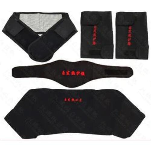 5Pcs Self-heating Tourmaline Belt Magnetic Therapy Neck Shoulder Posture Correcter Knee Support Brace Massager Products