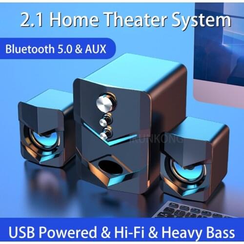 Home Theater System Caixa De Som PC Bass Subwoofer Bluetooth Speaker Computer Speakers Music Boombox Desktop Laptop Altavoces TV