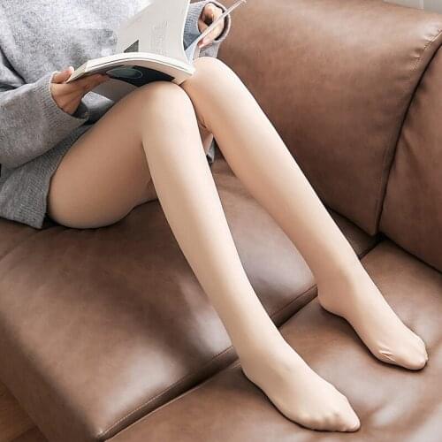 Fashion Spring Summer Thin Ladies Stockings High Elastic Leggings High Waist Skin Color Female Foot Tights