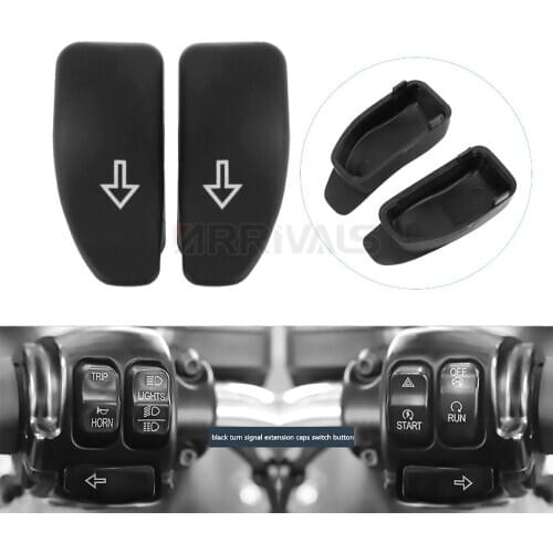 For Harley Touring Electra Glide Street Glide Road King 2016 2017 2018 2019 Motorcycle Black Turn Signal Extension Caps