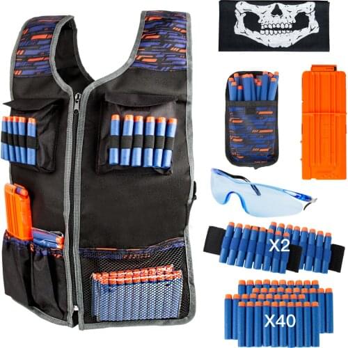 Ultimate Battle Toy Suit for Nerf Gun Toy Zipper Tactical Equipment Gun Shuttle Bullet Magazine Accessories Bullet Clip For Nerf