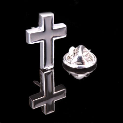 High quality jewelry mens Brooch Lapel Pin New badge cross Brooch mens wedding dress jewelry accessories pin gift