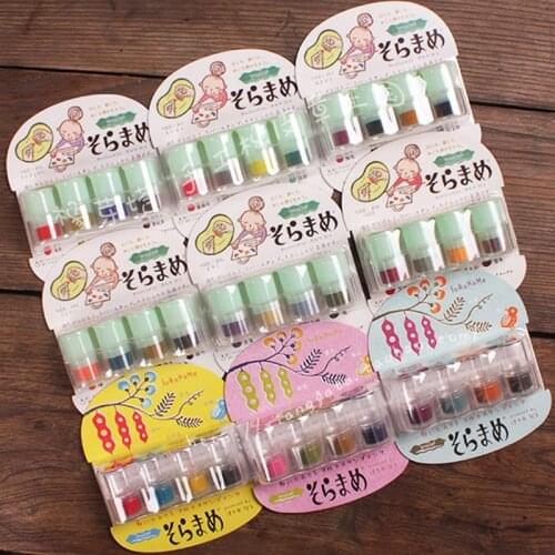 Japan Tsukineko Ink Pad 4 Finger Set Manual DIY Craft Stamp Pad Fabric Scrapbook Finger Painting Wedding Decoration Stamp Pad