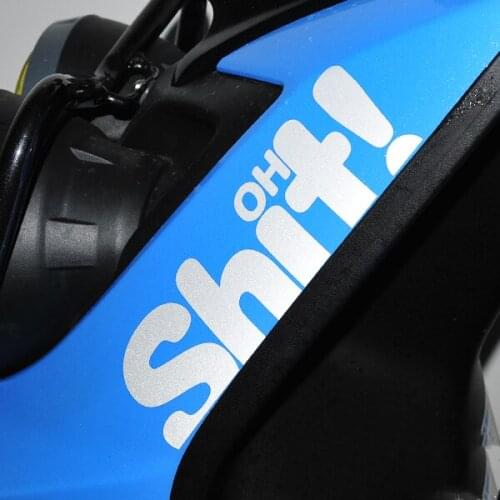 Funny OH Shit Street Culture Racing Rear Auto Windshield Car Styling Door Trunk Fuel Tank MOTO Stickers and Decals