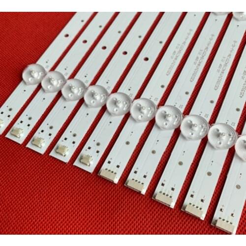 10 PCS/set LED backlight strip for SV0420A88 REV3 A B 131126-WS-420-040-PEAR1-C5-R/L tx-42as500e V42FWSD01