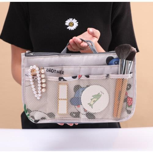 Tote Large Capacity Cosmetic Bag Thicken Travel Accessories Nylon Travel Insert Organizer Handbag Purse Makeup Bag For Women