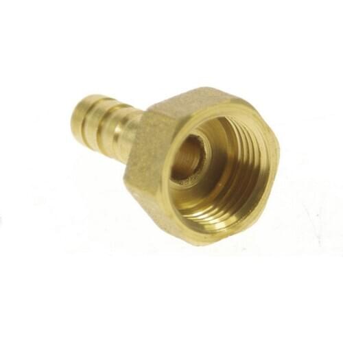 5pcs 1/2" BSP Female-6mm Barb Hose Brass Adapter Coupler 6mm-1/2" BSP