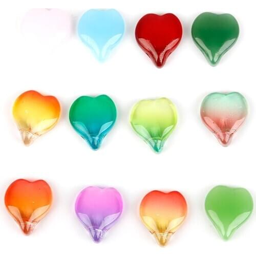 New 5pcs 13x15mm Glass Cherry Blossom Petals Cherry Blossom Pendant Czech Glass Flower Beads For DIY Garment Glass Beads