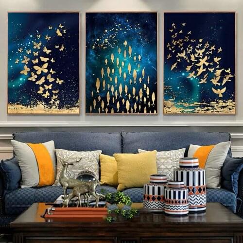 DIY Diamond Painting Abstract Flying Butterfly Jumping Fish Diamond Mosaic Full Diamond Embroidery Diamond Accessories Room Deco