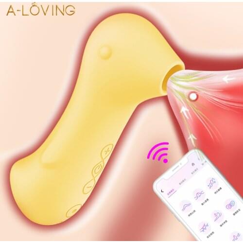 Clit Sucker Vagina Sucking Vibrator Bluetooth App Remote Control Clitoris Stimulator Blowjob Oral Nipple Sex Toys for Adult Wome