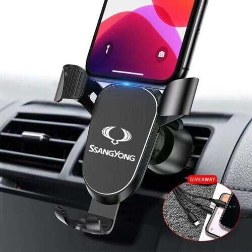 Carfashion Navigation Mobile Phone Holder Bracket Support For Ssangyong ActYon Tivolan Korando Rodius Rexton2 Kyron Tivoli Musso