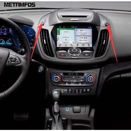 For Ford Kuga Escape 2017 2018 Matte Center Control Air Condition Vent Outlet Cover Trim Decoration Frame Inner Car Accessories