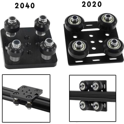 1set 3D Printer Parts 2020 Openbuilds V Gantry Plat Set Special Slide Plate Pulley For 2020/2040 V-slot Aluminum Profiles Wheels