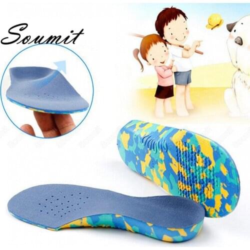 Kid Orthotics Insoles for Flat Foot Arch Support Orthopedic Children Shoe Pad Soles Insert Correction Insole XO leg Care Cushion