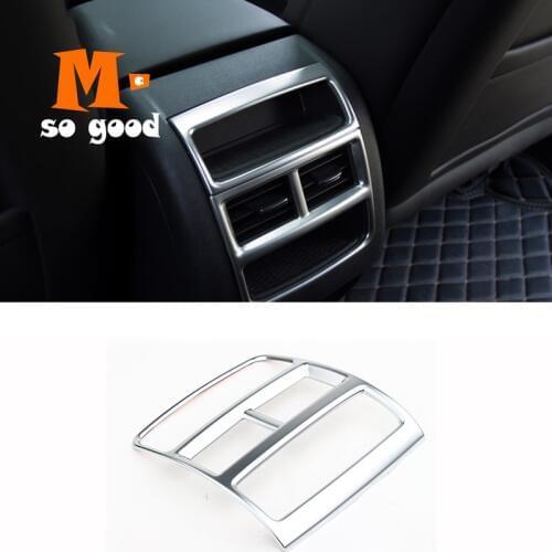 For Cadillac XT5 2016 17 18 19 2020 ABS Matte Interior Back Rear Air Conditioner Vent AC Outlet Cover trim Car Accessories