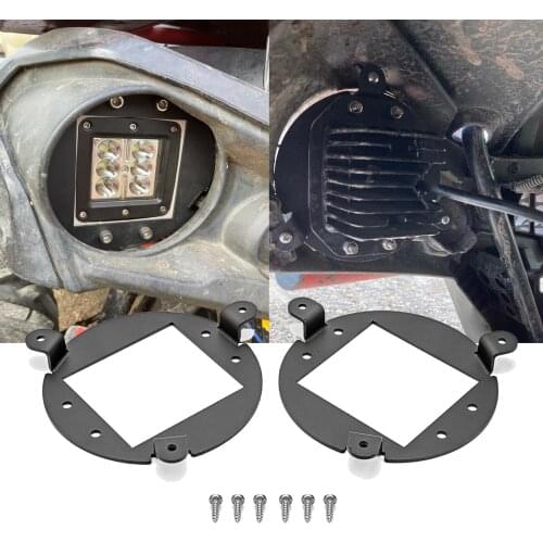 For Can-Am Outlander XMR Max L 400 450 500 570 Headlight Upgrade / Conversion Bezel Bracket Fit 3" Flush Mount Light CNC Steel